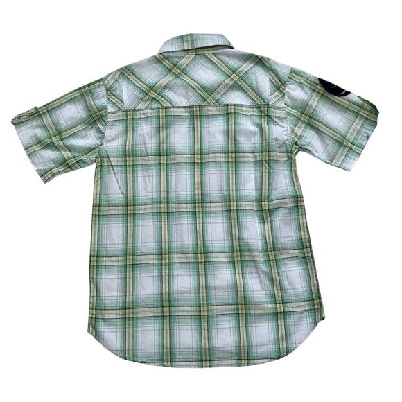 Ecko Unlimited NWT Plaid Button Down Shirt Boys L (16/18) - Picture 6 of 8